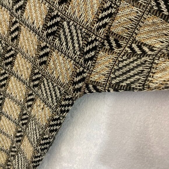 Vintage Lifestyle Munsingwear Knit Sweater Mens Large L Tan Plaid Grandpa Dad - Picture 10 of 15